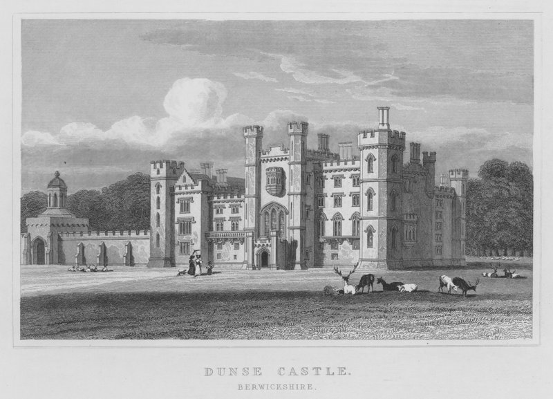 Castillo Dunse, Berwickshire (grabado) de Thomas Hosmer Shepherd