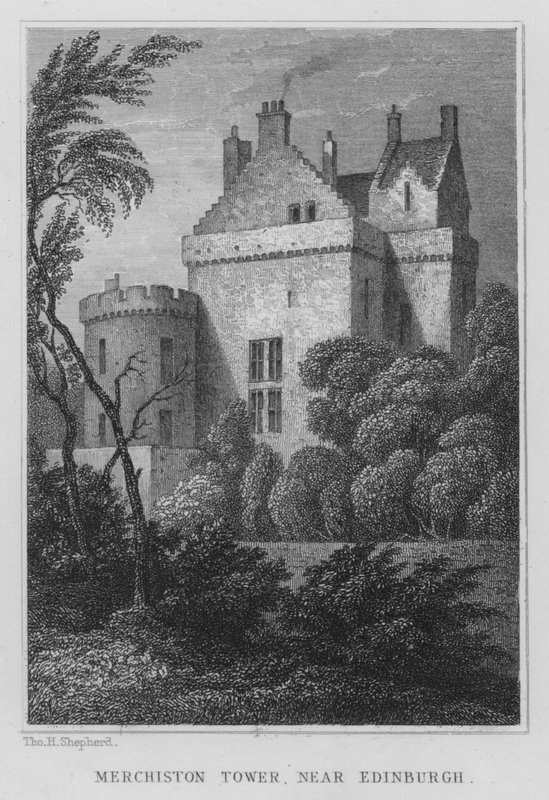 Torre de Merchiston, cerca de Edimburgo de Thomas Hosmer Shepherd
