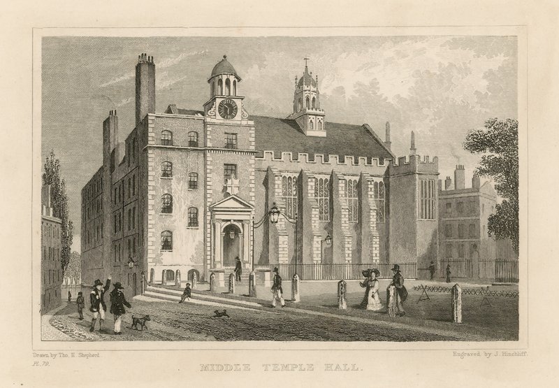 Salón del Middle Temple de Thomas Hosmer Shepherd