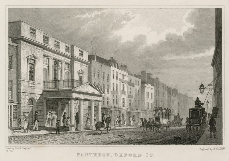 Panteón, Oxford Street, Londres de Thomas Hosmer Shepherd