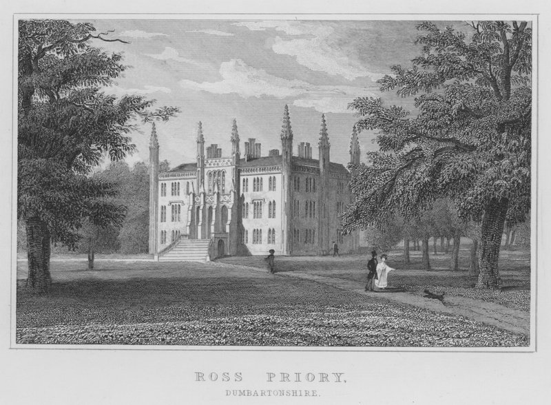 Priorato de Ross, Dumbartonshire (grabado) de Thomas Hosmer Shepherd