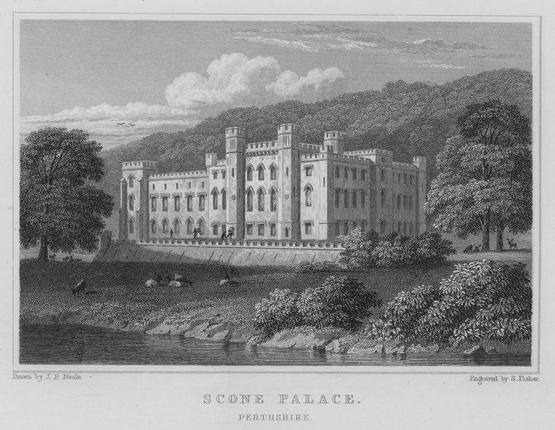 Palacio de Scone, Perthshire de Thomas Hosmer Shepherd