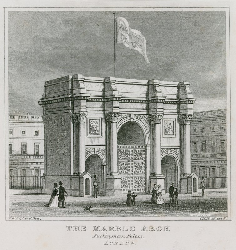 El Arco de Mármol, Palacio de Buckingham de Thomas Hosmer Shepherd