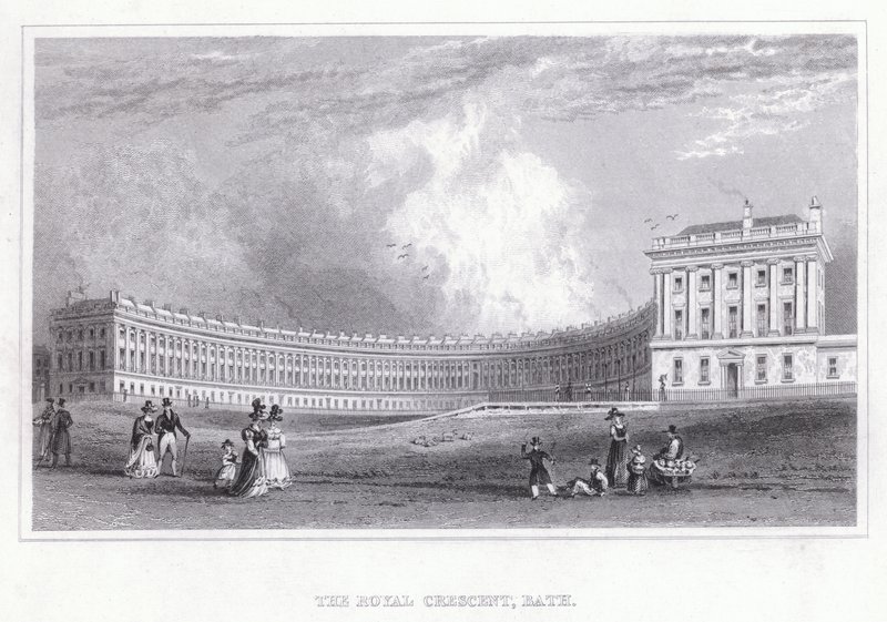 El Royal Crescent, Bath de Thomas Hosmer Shepherd