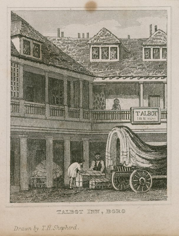 La Taberna Tabard, Southwark de Thomas Hosmer Shepherd