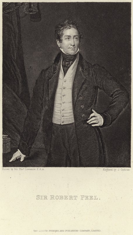 Retrato de Sir Robert Peel de Thomas Lawrence