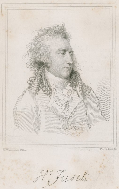 Retrato del pintor suizo Henry Fuseli de Thomas Lawrence