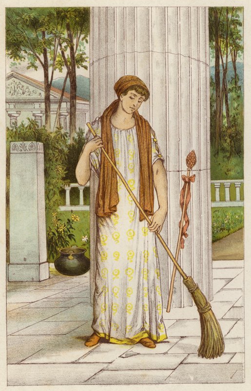Danae en el templo de Atenea de Thomas Ralph Spence