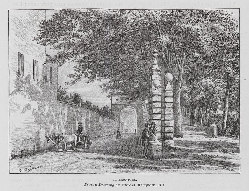 Il Frontone (grabado) de Thomas Robert Macquoid