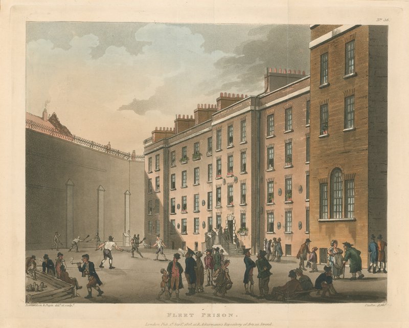 Prisión de Fleet, 1808 de Thomas Rowlandson