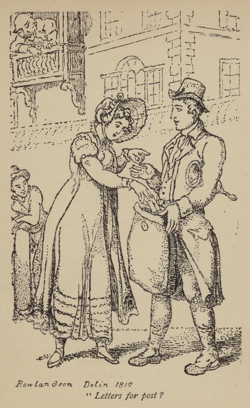 ¿Cartas para enviar? de Thomas Rowlandson