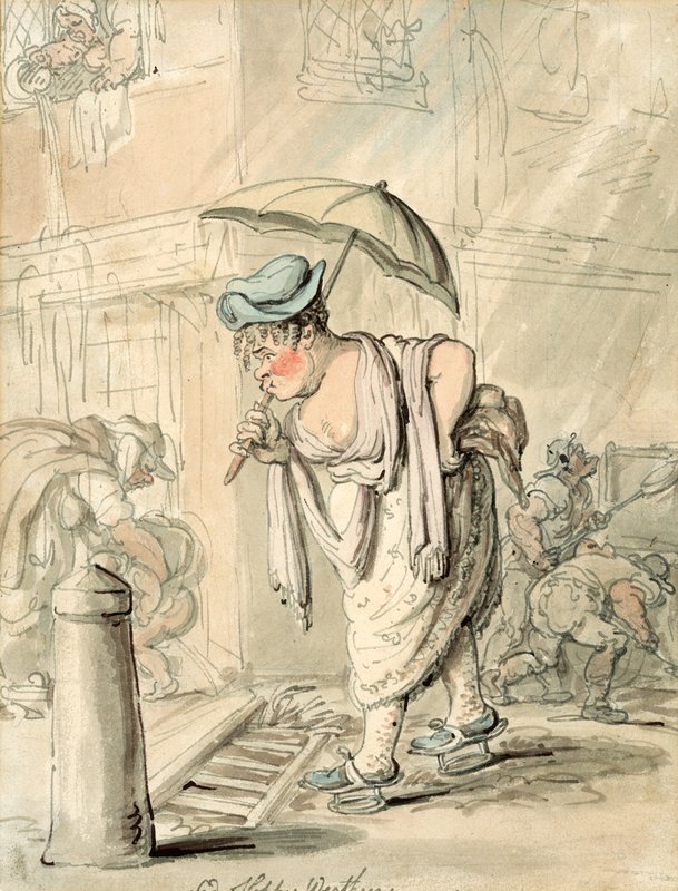 Clima triste y descuidado de Thomas Rowlandson