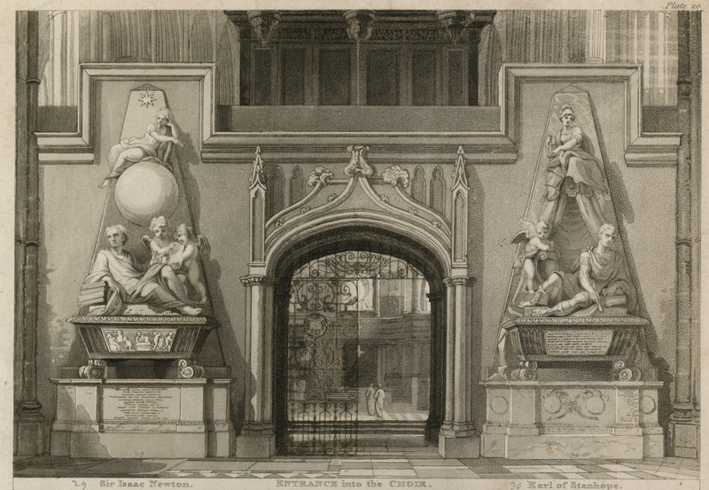 Entrada al coro, Abadía de Westminster, Londres de Thomas Uwins