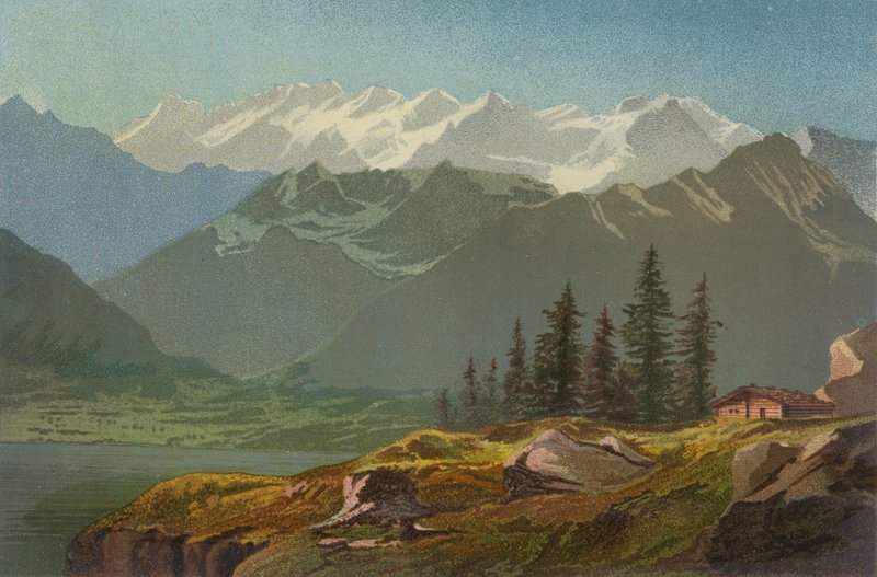 Oberland bernés con el lago de Lucerna de Unbekannt Unbekannt