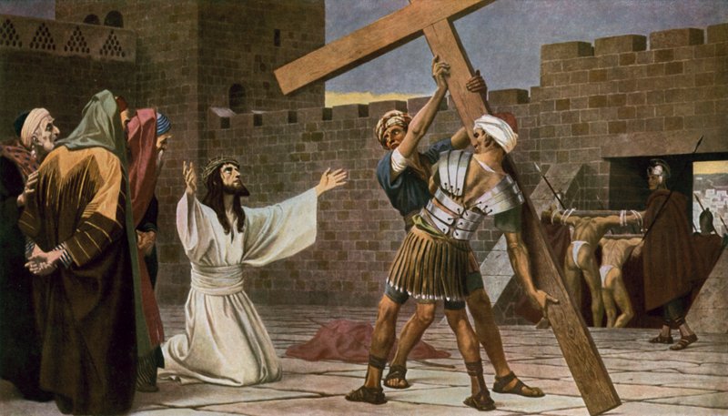 Jesús acepta su cruz de Unbekannt Unbekannt