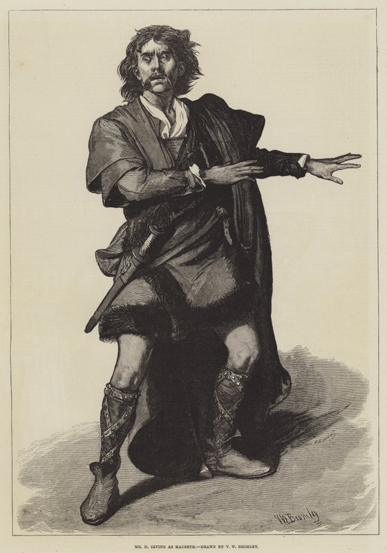El Sr. H Irving como Macbeth de Valentine Walter Lewis Bromley