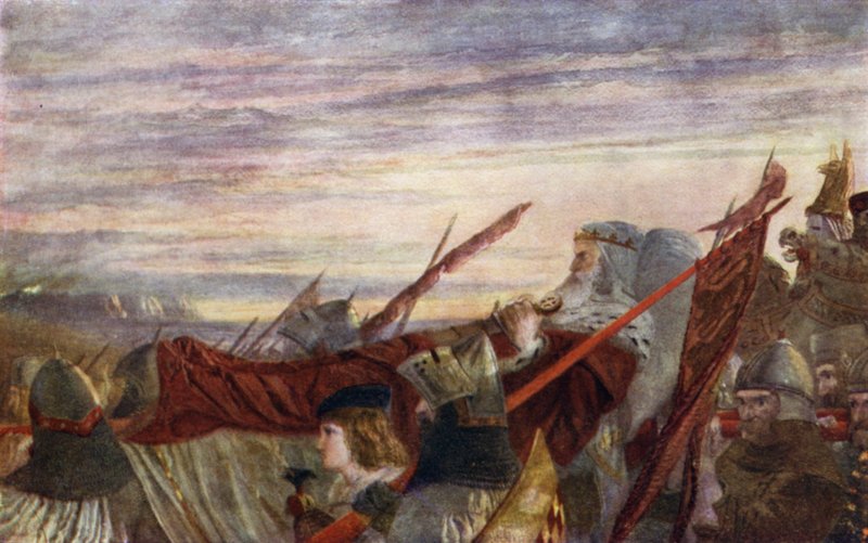 La última marcha de Eduardo I de W. Bell Scott