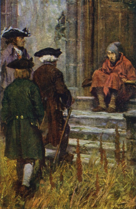 Ilustración de Kidnapped (litografía en color) de W.R.S. (after) Stott