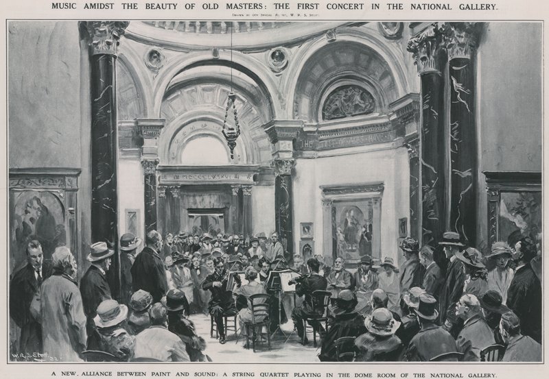El primer concierto en la Galería Nacional de W.R.S. Stott