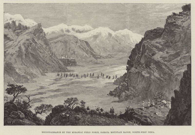 Reconocimiento por la Fuerza de Campo Miranzai, Cordillera de Samana, Noroeste de India de Walter Paget