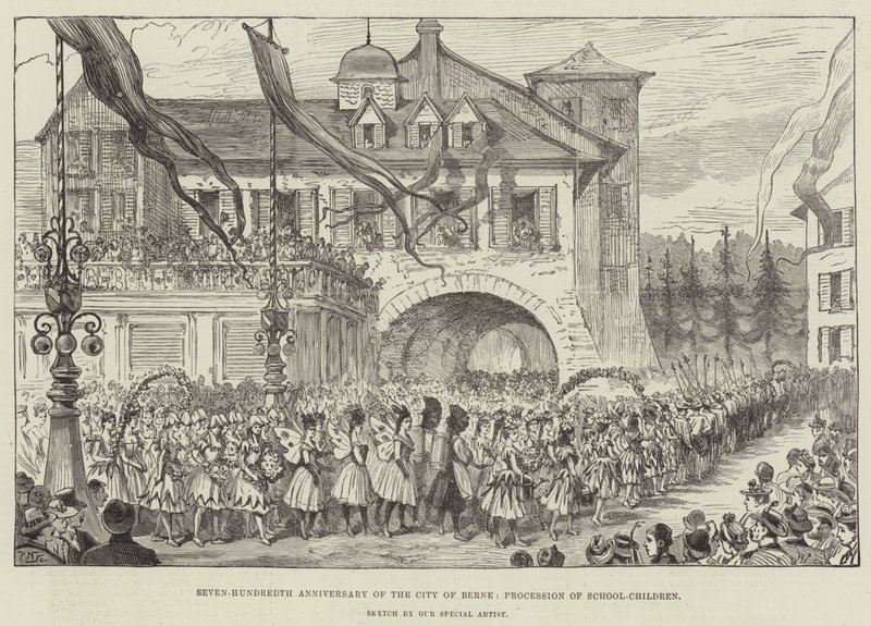 Septingentésimo Aniversario de la Ciudad de Berna, Procesión de Escolares de Walter Paget