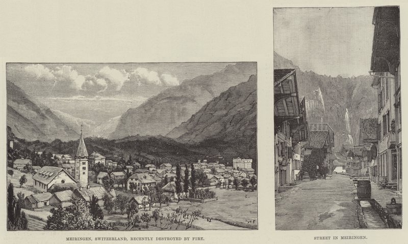 Bocetos de Meiringen de Walter Paget