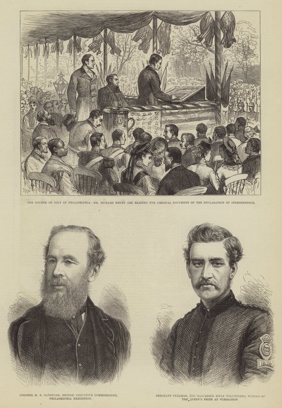 El Cuatro de Julio en Filadelfia de Walter Paget