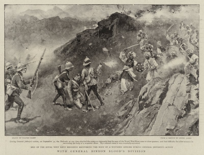 Con la División del General Bindon Blood de Walter Stanley Paget