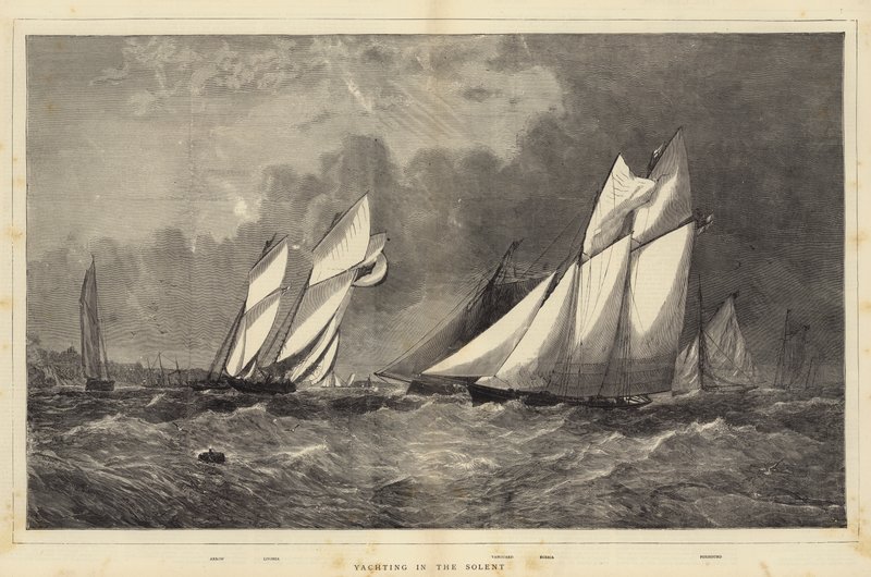 Navegando en el Solent de Walter William May