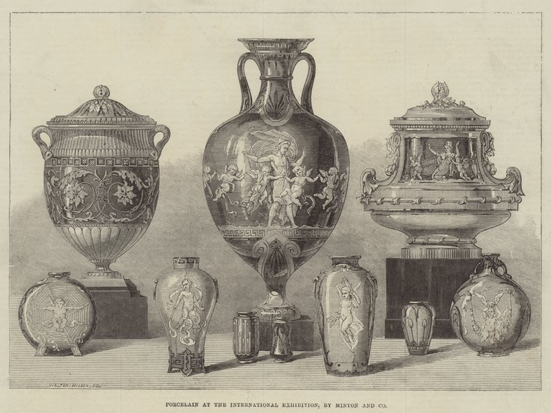 Porcelana en la Exposición Internacional, por Minton y Compañía de Thomas Walter Wilson