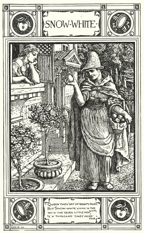 Blanca Nieves (grabado) de Walter (after) Crane