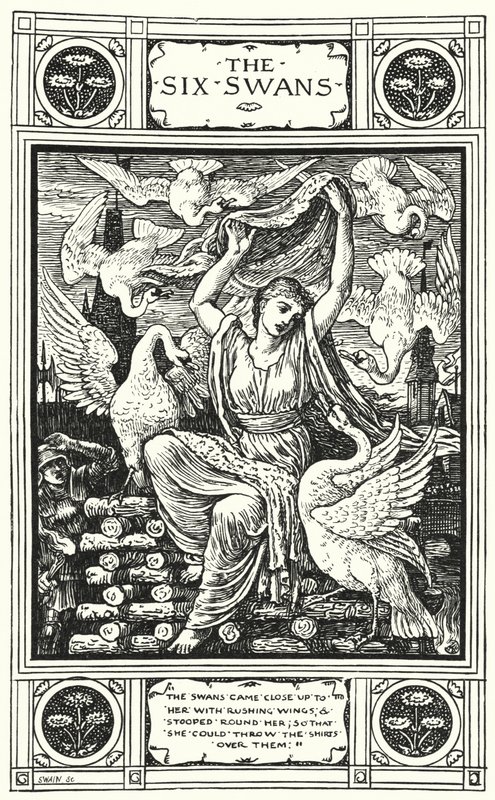 Los seis cisnes de Walter (after) Crane