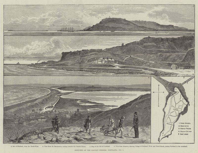 Bocetos de las prisiones de convictos, Portland de Walter Bothams