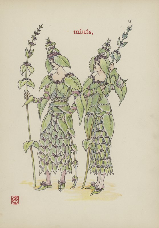 Flores del Jardín de Shakespeare de Walter Crane