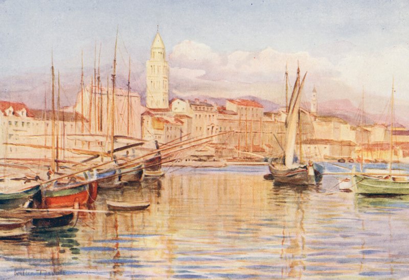 Spalato (litografía en color) de Walter Frederick Roofe Tyndale