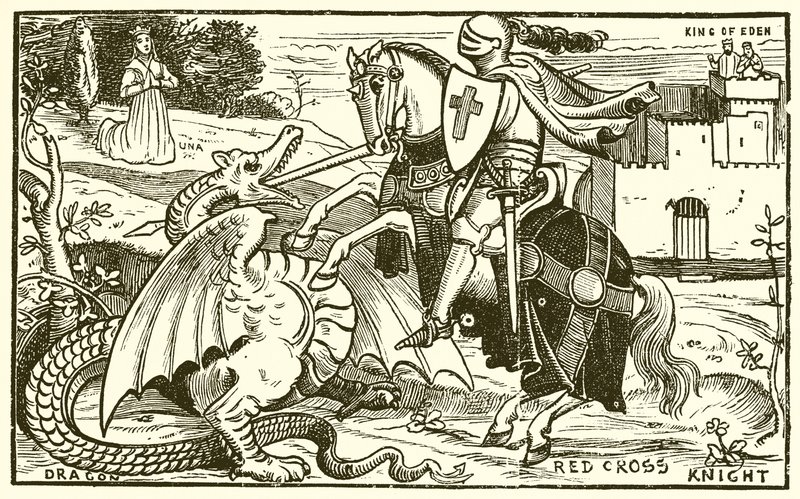 El Caballero de la Cruz Roja de Walter Jenks Morgan