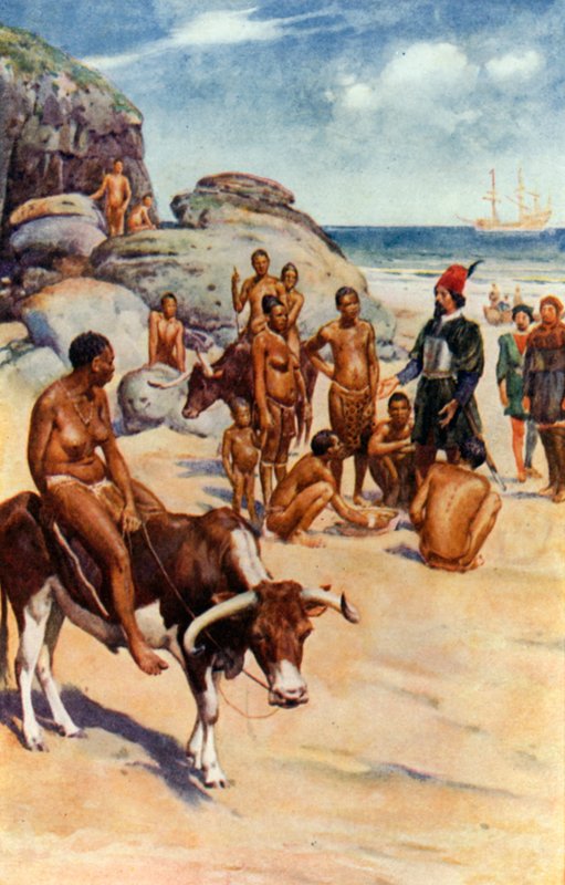 Los portugueses y los hotentotes de Walter Stanley Paget