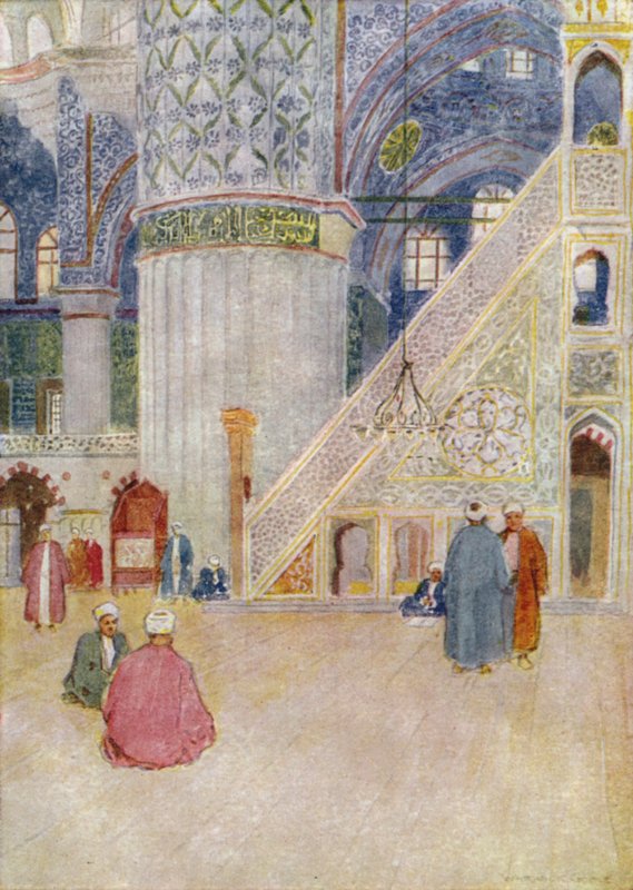 Interior de una mezquita, Turquía de Warwick after Goble