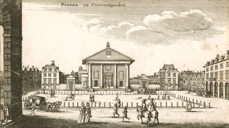 Piazza, Covent Garden, Londres de Wenceslaus Hollar