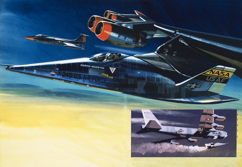 La lanzadera Martin Marietta X-24B de Wilf (20th century) Hardy