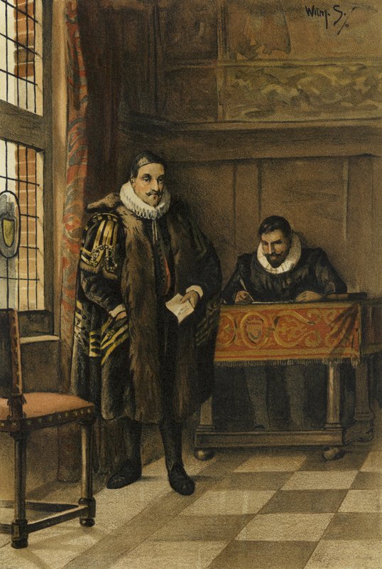 Príncipe Guillermo de Orange en su gabinete de Willem II Steelink