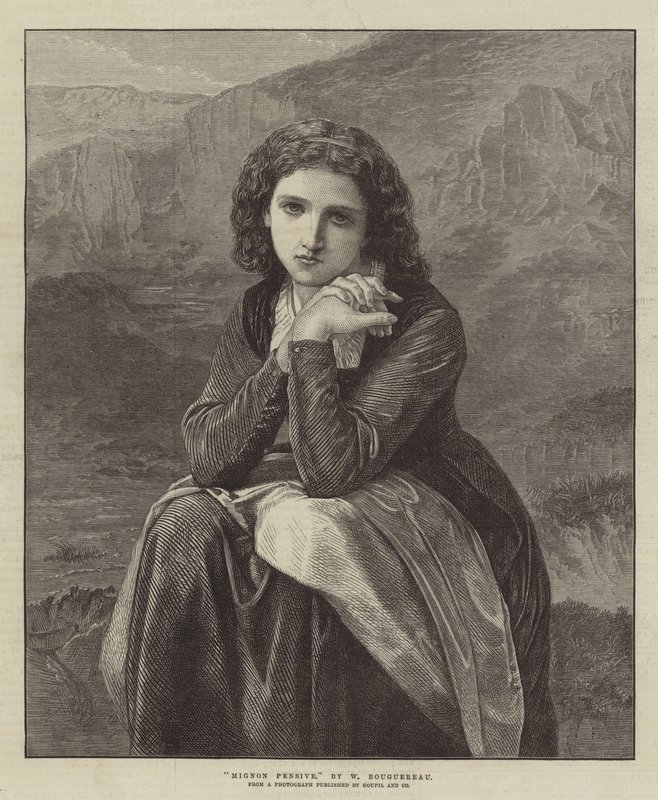 Mignon Pensativa de William Adolphe Bouguereau