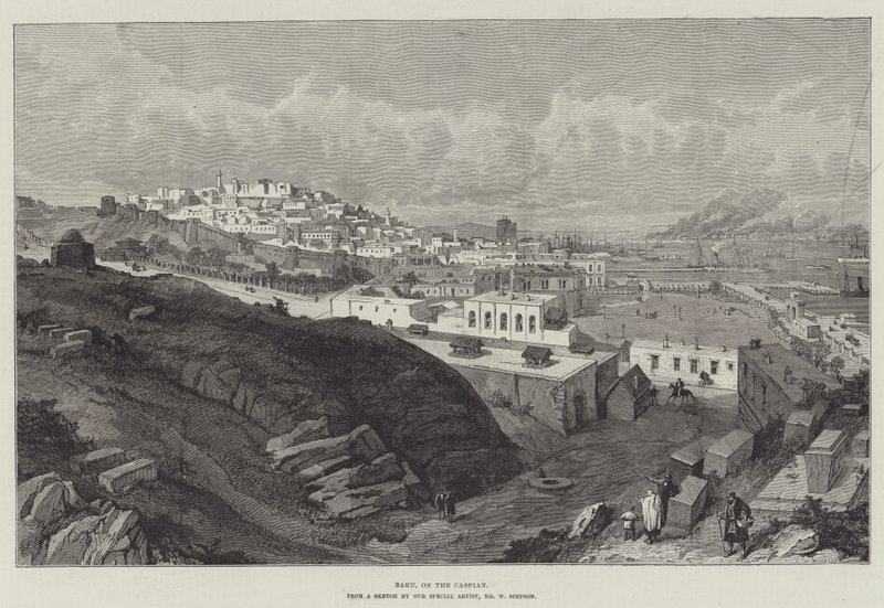 Bakú, en el Caspio de William Crimea Simpson