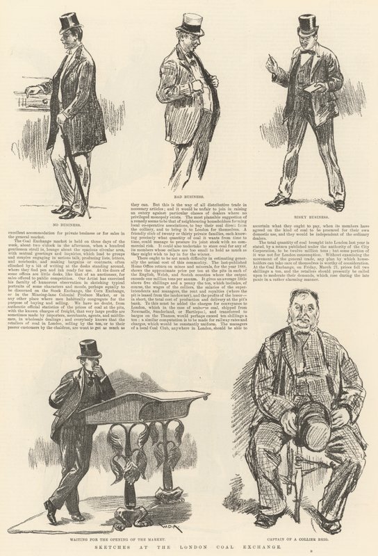 Bocetos en el Intercambio de Carbón de Londres de William Douglas Almond