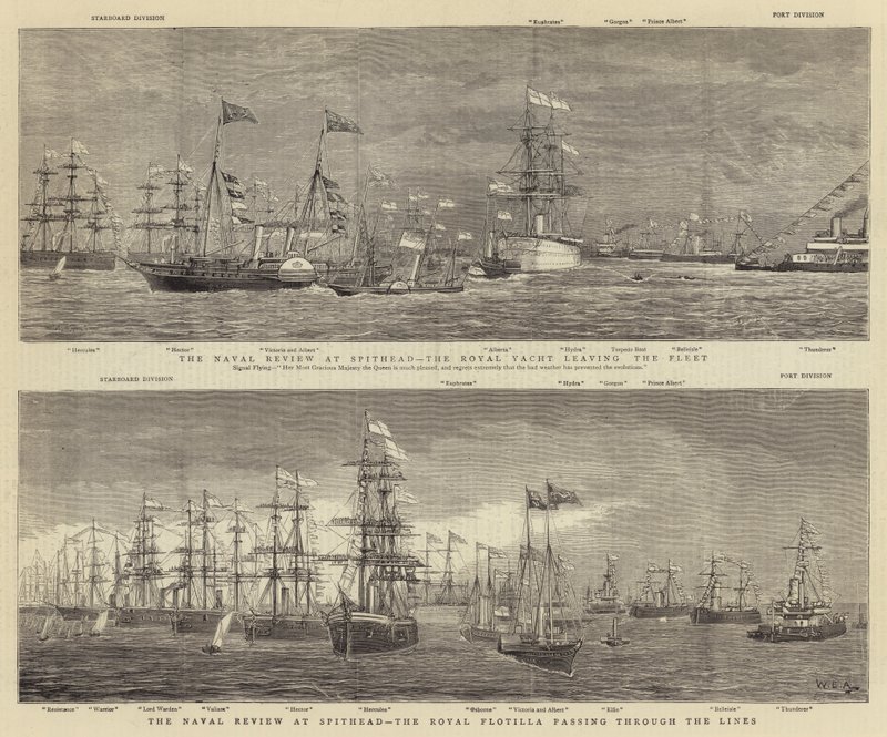 La revisión naval en Spithead de William Edward Atkins