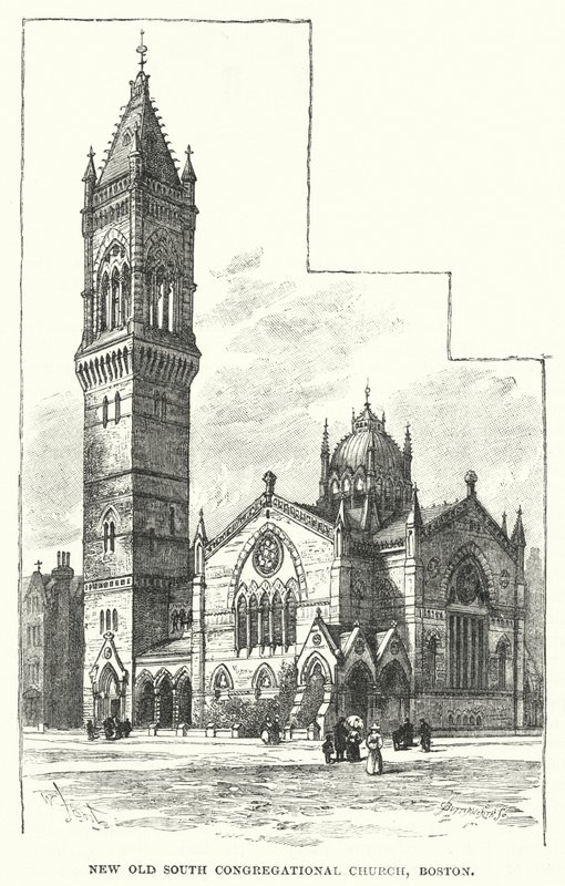 Nueva Iglesia Congregacional del Viejo Sur, Boston de William Henry James after Boot