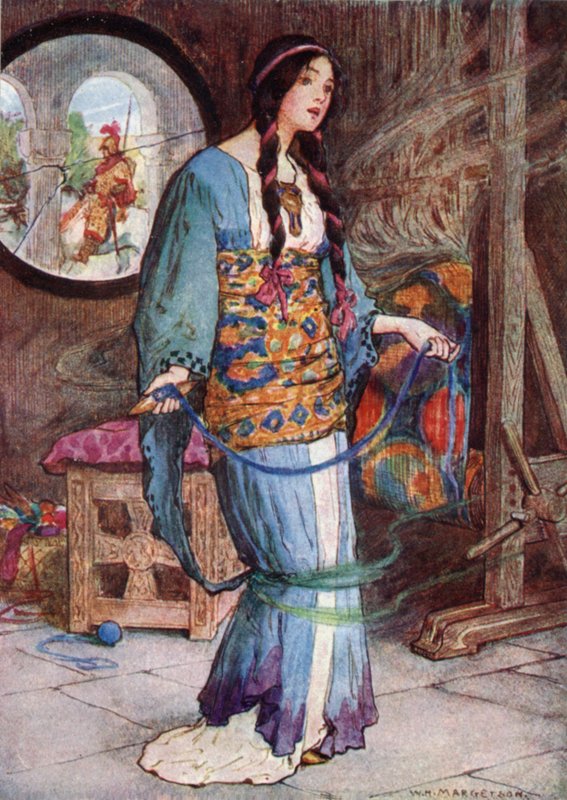 La dama de Shalott de after William Henry Margetson