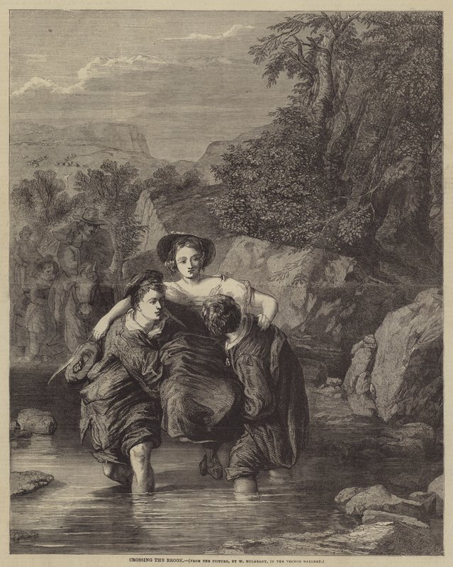 Cruzando el arroyo de William Mulready