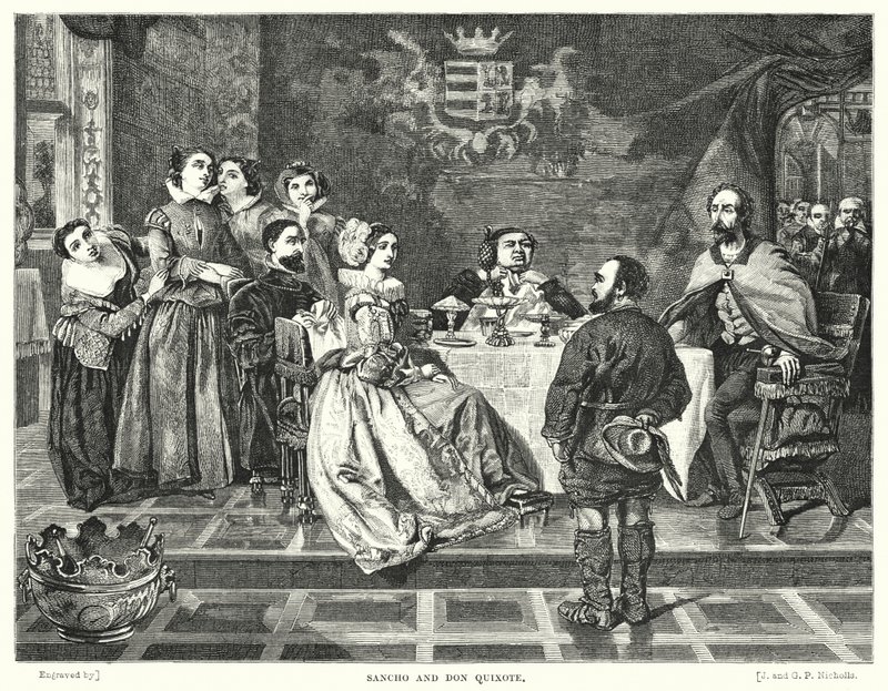 Sancho y Don Quijote de William Powell after Frith