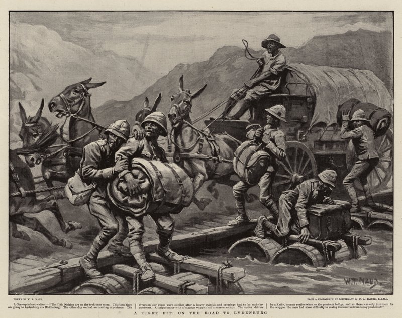 Un ajuste apretado, en el camino a Lydenburg de William T. Maud